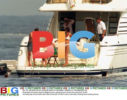 King Albert & Queen Paola on Royal Yacht