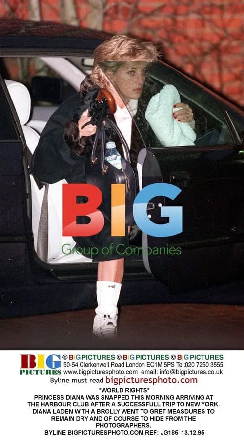Princess Diana Arriving at Harbour Club