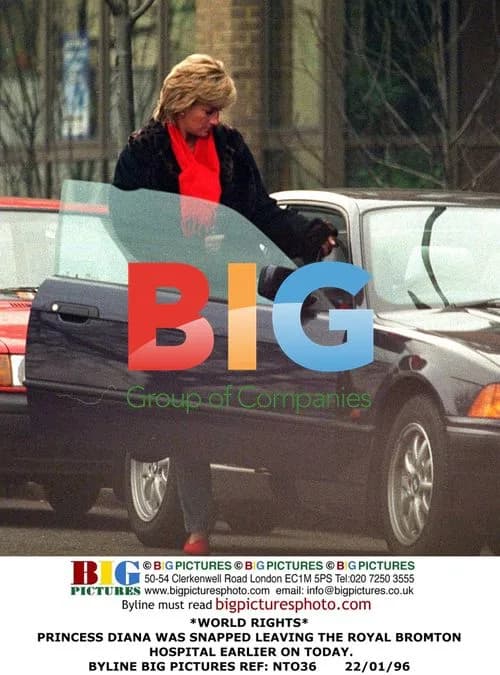 Princess Diana Leaves Royal Brompton Hospital