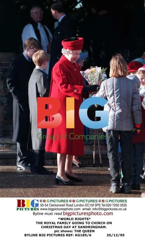 The Royal Family Going to Church on Christmas Day