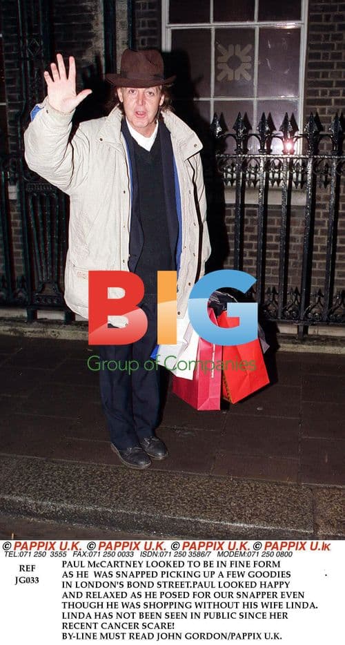 Paul McCartney Shopping in London