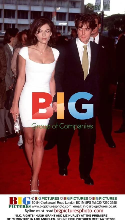 Hugh Grant and Liz Hurley at '9 Months' Premiere