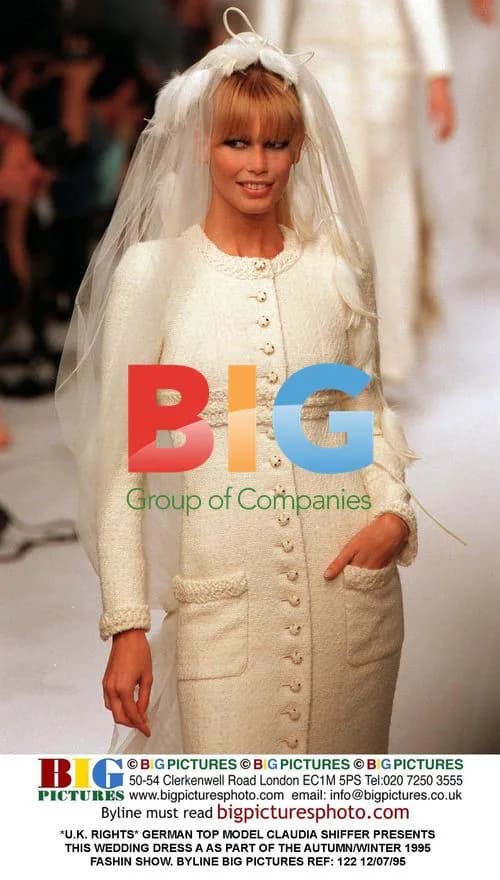 Claudia Shiffer Presents Wedding Dress
