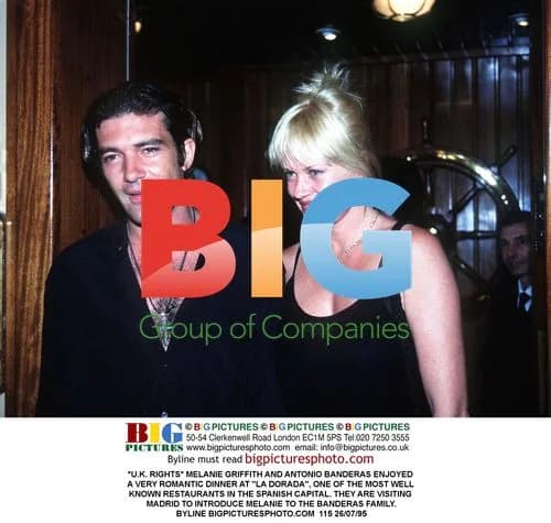Melanie Griffith and Antonio Banderas Dine in Madrid