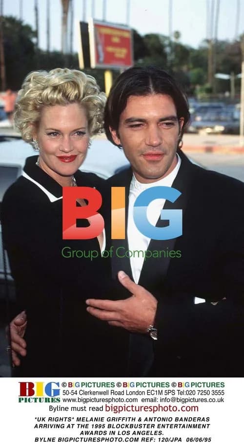 Melanie Griffith & Antonio Banderas at Blockbuster Awards 1995