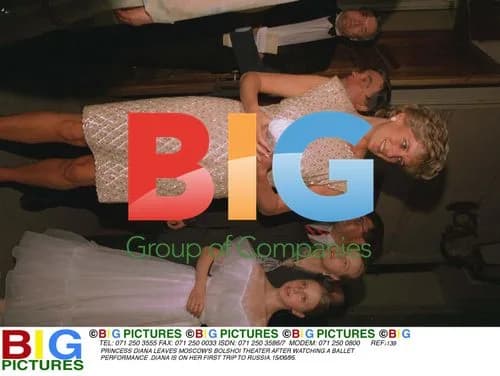 Princess Diana Leaves Bolshoi Theatre, Moscow