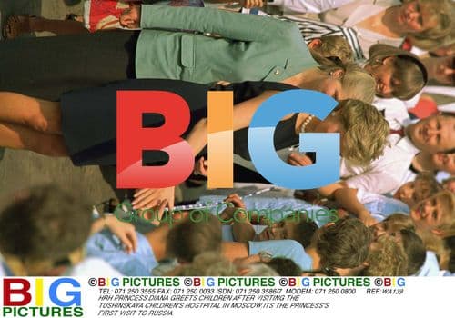 PRINCESS DIANA VISITS MOSCOW CHILDREN'S HOSPITAL