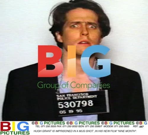 Hugh Grant in 'Nini Month' Mug Shot