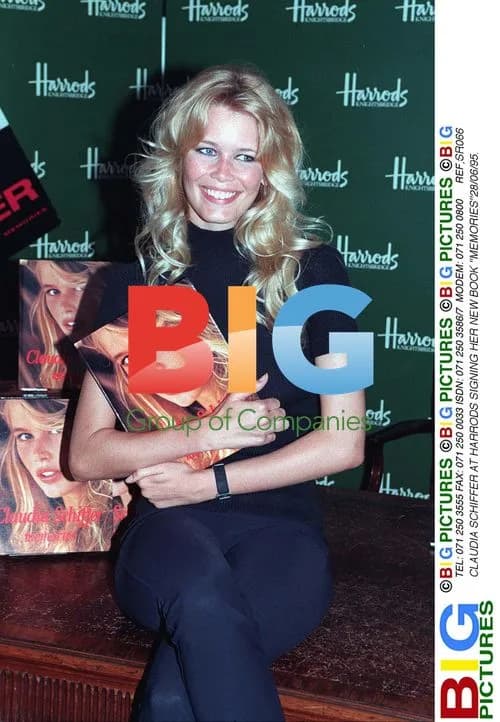 Claudia Schiffer Book Signing at Harrods