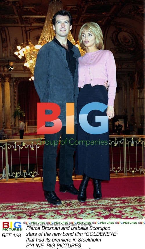 PIERCE BROSNAN AND IZABELLA SCORUPCO AT GOLDEN EYE PREMIERE