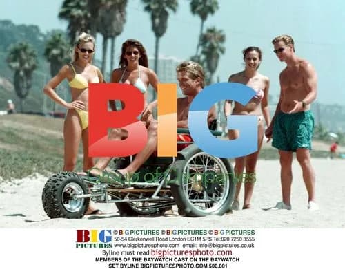 Baywatch Cast on Set