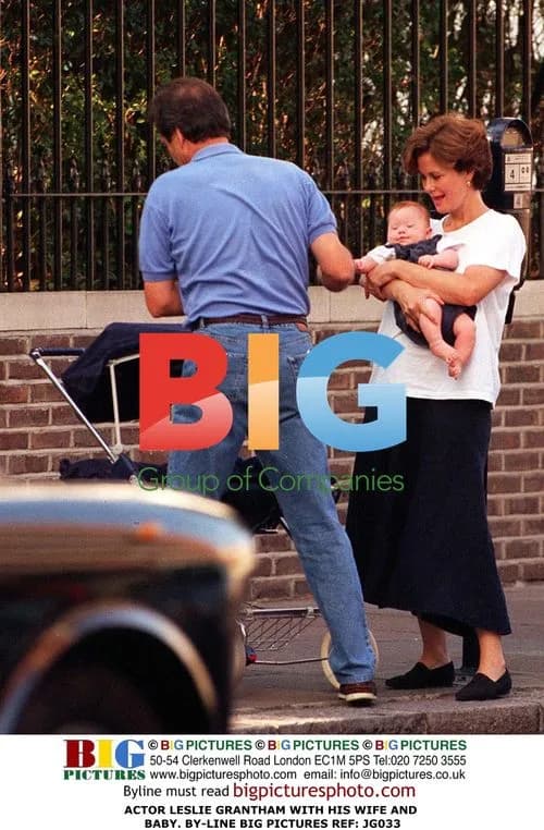 LESLIE GRANTHAM WITH WIFE AND BABY