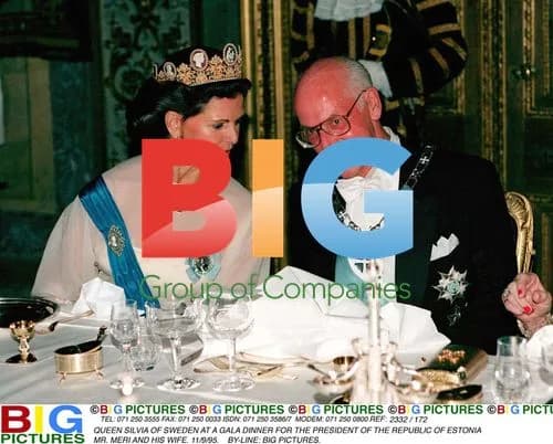 Queen Silvia at Gala Dinner for Estonian President