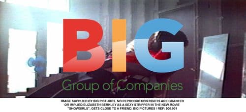 Elizabeth Berkley on set of "Showgirls"