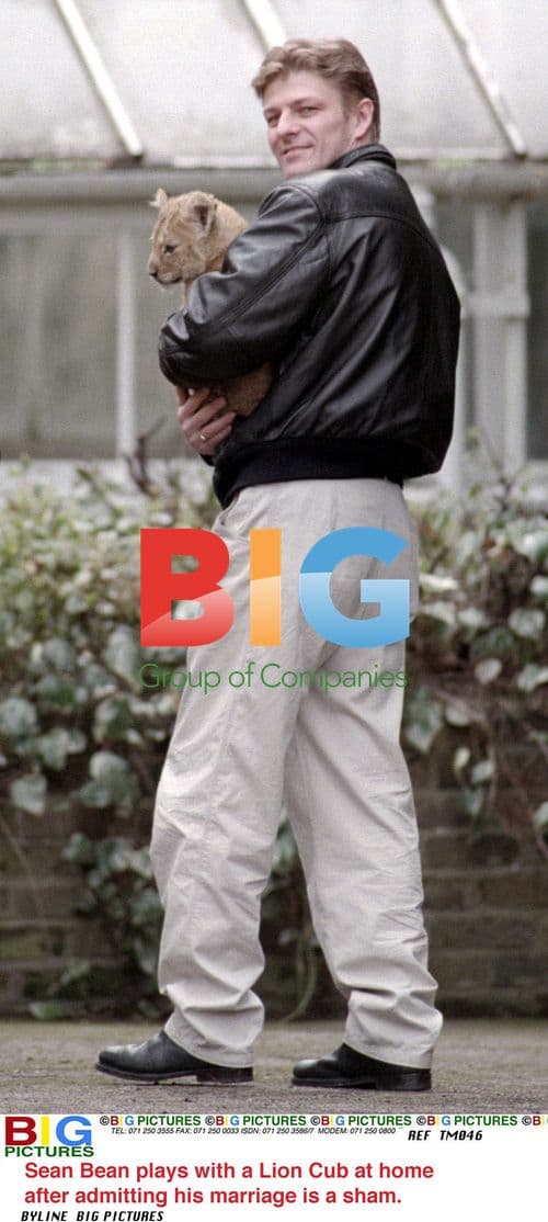 Sean Bean Plays With Lion Cubs At Home