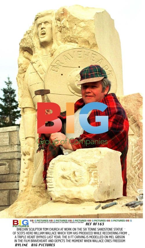 Tom Church Sculpts William Wallace Statue