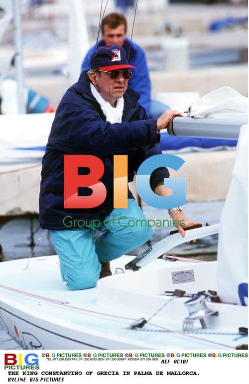 King Constantino of Greece in Palma de Mallorca