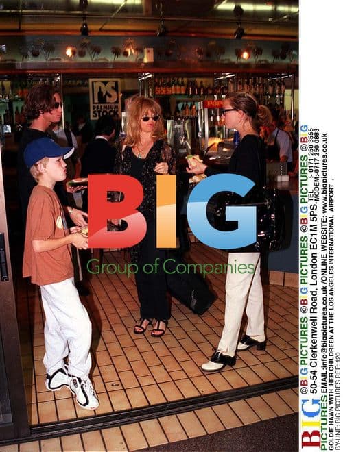 Goldie Hawn and Family at LA Airport