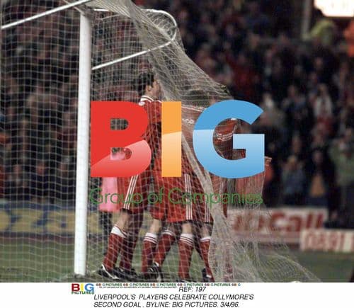 Liverpool Players Celebrate Second Goal