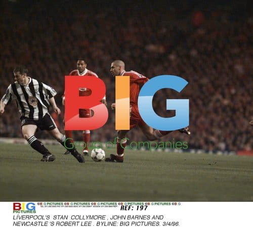 Collymore, Barns and Lee at Football Match