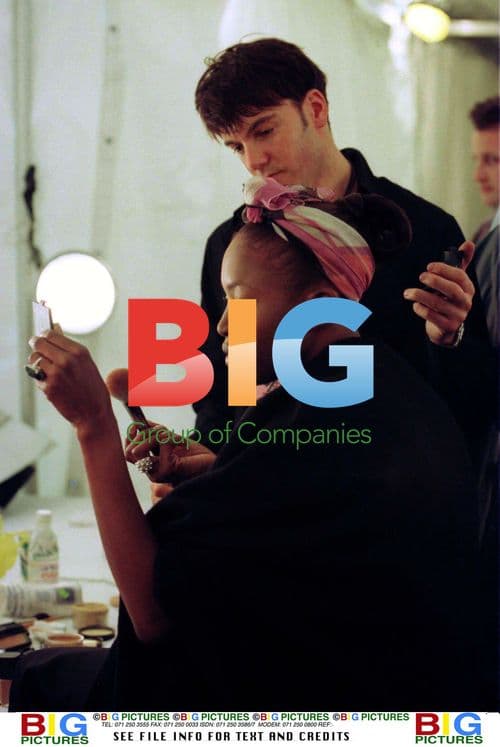 Naomi Campbell Backstage at Fashion Show