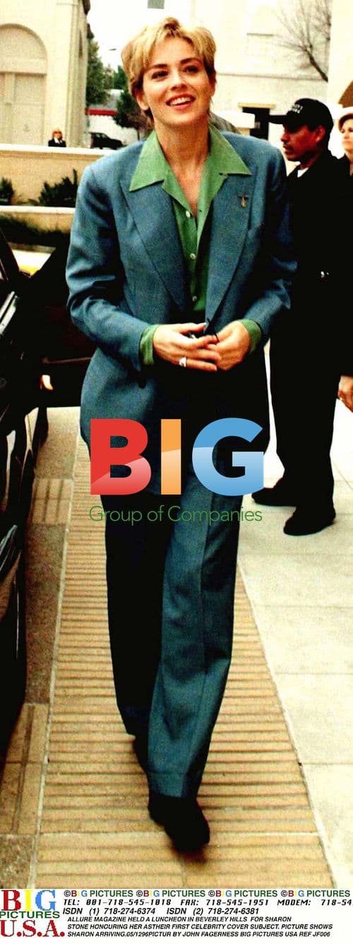 Sharon Stone arrives at ALLURE luncheon