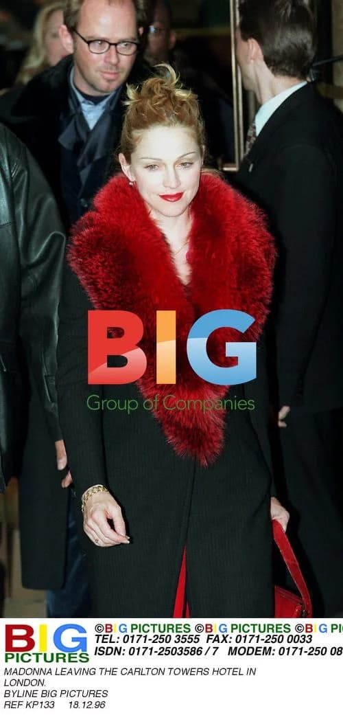Madonna Leaving the Carlton Towers Hotel