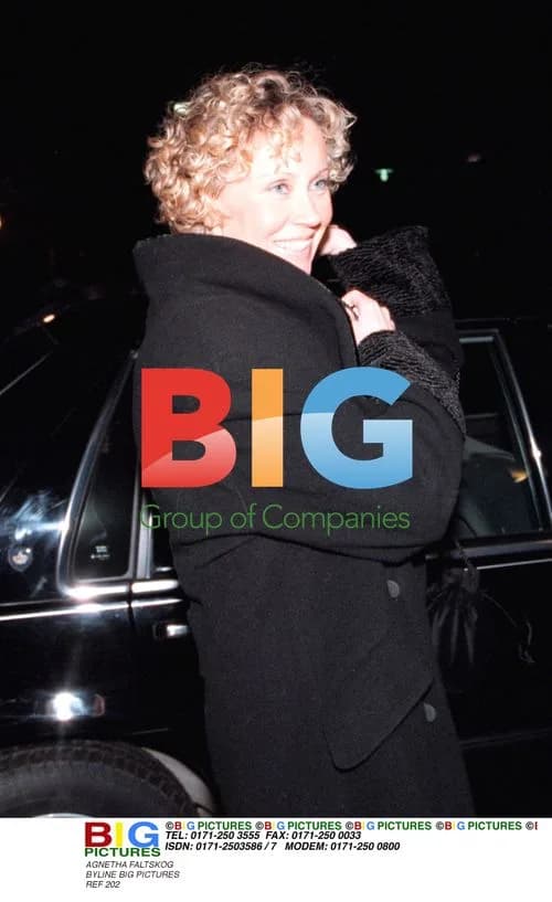 Agnetha Faltskog in Black Coat