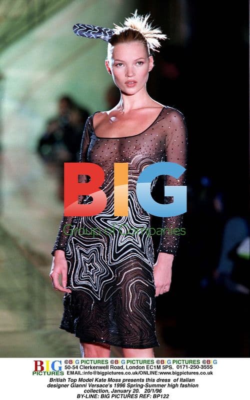 Kate Moss in Versace Dress, 1996