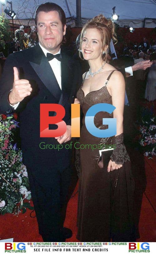 John Travolta & Kelly Preston at Academy Awards