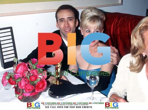 Nicolas Cage & Patricia Arquette at Elton John's Post-Oscars Party