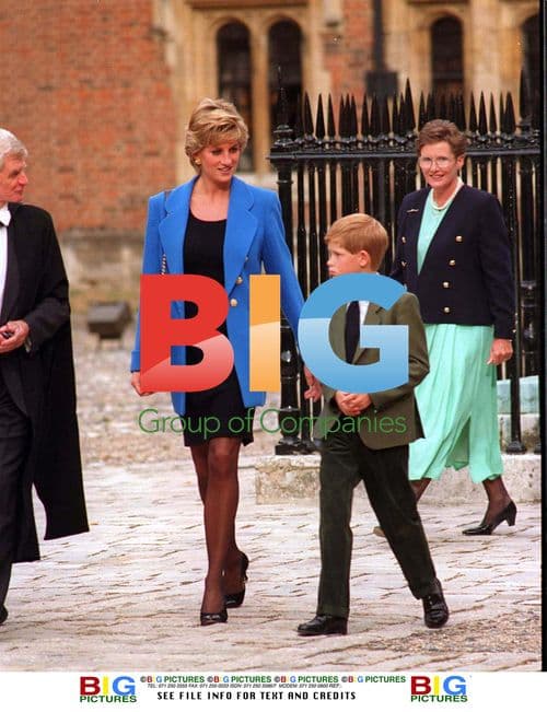 Princess Diana and Princes Join William at Eton