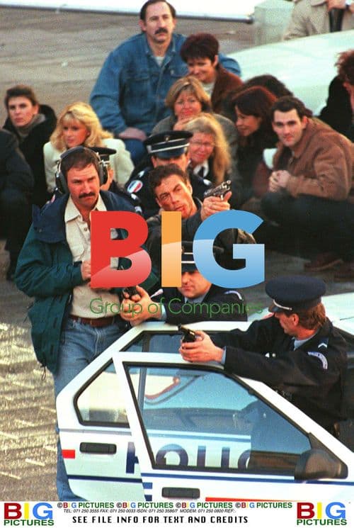 Jean Claude Van Damme on set of "French Man"