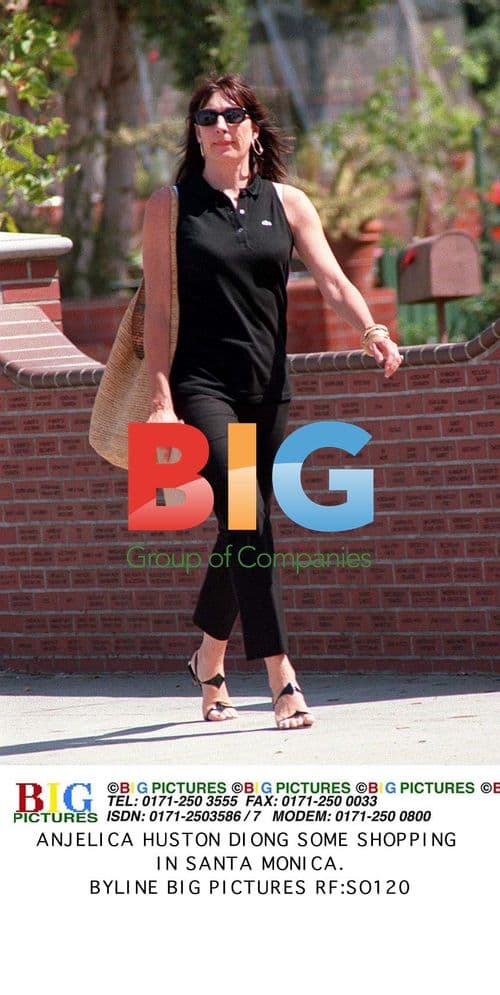 Anjelica Huston shopping in Santa Monica