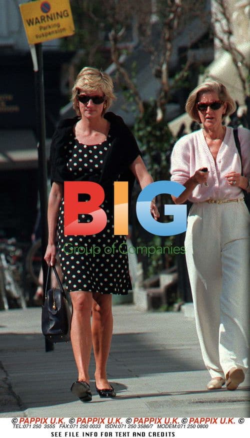 Princess Diana Shopping with Friend