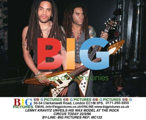 Lenny Kravitz Unveils Wax Model at Rock Circus