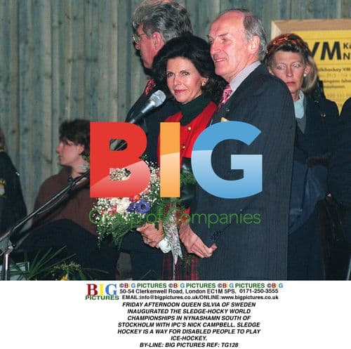 Queen Silvia Inaugurates Sledge-Hockey World Championships