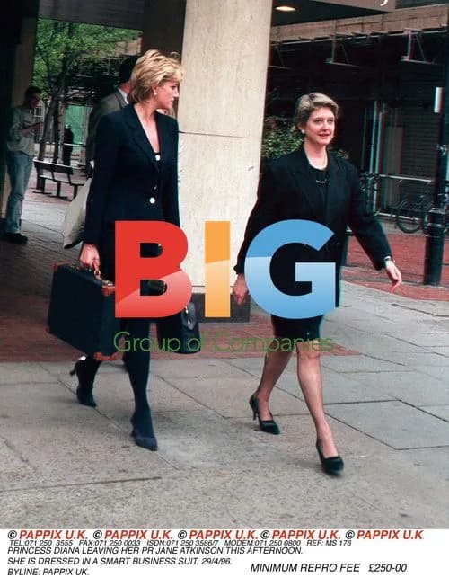 Princess Diana Leaving Meeting with PR