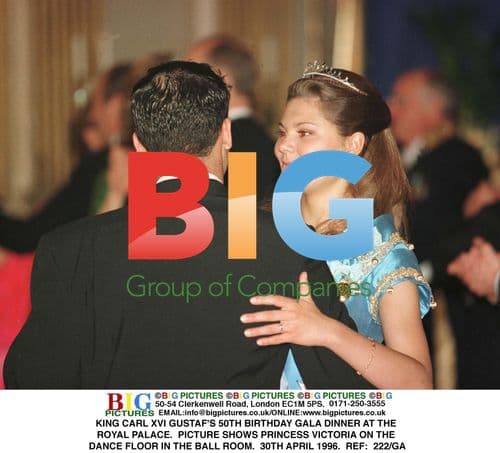 Princess Victoria at King Carl XVI Gustaf's 50th Birthday Gala