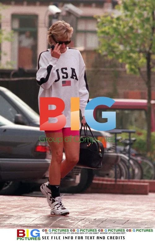Princess Diana at Chelsea Harbour Club workout
