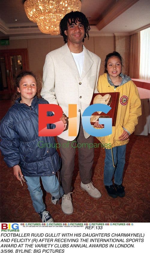 Ruud Gullit and Daughters at Sports Awards