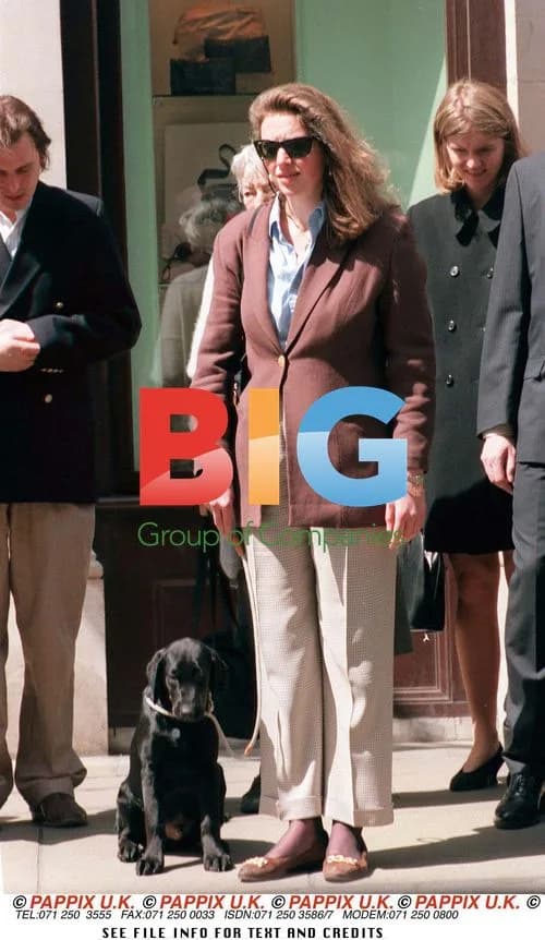 Prince Charles' Aide Tiggy with Prince William's Dog