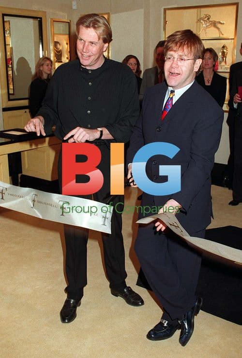 Elton John Opens New Theo Fennell Store