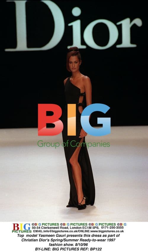 Yasmeen Gauri in Christian Dior's 1997 RTW Show