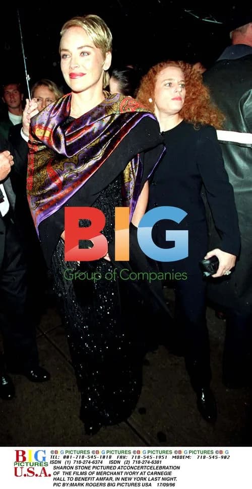 Sharon Stone at AmFAR Benefit Concert