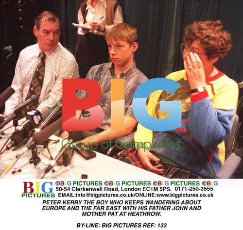 Peter Kerry and Family at Heathrow