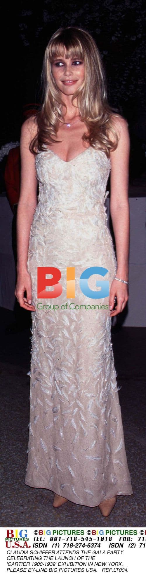 Claudia Schiffer at Cartier Exhibition Launch Gala