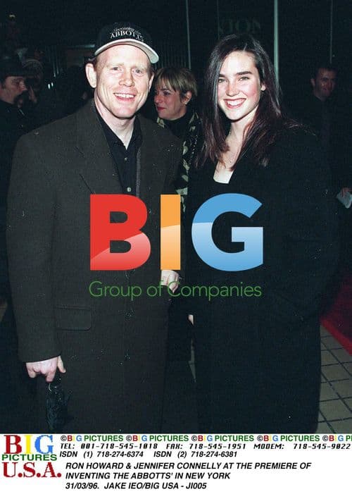 RON HOWARD & JENNIFER CONNELLY at 'INVENTING THE ABBOTTS' PREMIERE