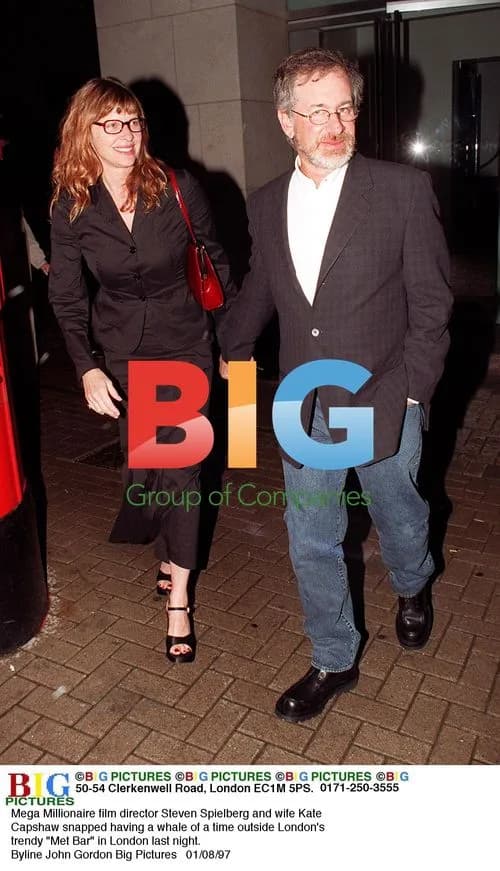 Spielberg and Capshaw Spotted at London's Met Bar