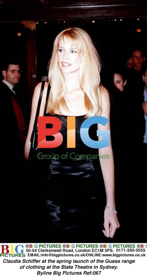 Claudia Schiffer at Guess spring launch in Sydney
